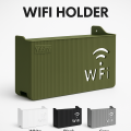 BLUE –Wifi Holder Wall Mounted WiFi Router Shelf Box – ABS Plastic Wireless Router Holder & Organizer – Hidden Cable Storage Bracket – Space Saver for Home & Office – Easy Install – Black, White, Gray, Pink – Wall Mounted Decorative Internet Box. 
