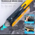 Bathroom Cleaning Brush with Wiper 2 in 1 Tiles Cleaning Brush Floor Scrub Bathroom Brush with Long Handle 120° Rotate Bathroom Floor Cleaning Brush Home Kitchen Bathroom Cleaning Accessories (Multicolor). 