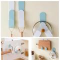 2 Pieces Multipurpose Kitchen Rotatable Folding Pot Lid Rack Shelf for Chopping Board Wall-mounted Plywood Storage Wall Hook. 
