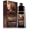 Mokeru 500ml Natural Argan Oil Extract Permanent Hair Dye Color Shampoo For Women and Men Hair Color Dye. 