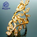 Crystal Rings For Girls Golden Silver Fancy Simple and Stylish Big Rings Best Gift for Girls. 