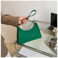Fashion Simple Shoulder Underarm Bags Personality Texture Armpit Bag Solid Color Casual Handbags Female Pouch Tote Crossbody Bag. 