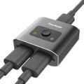 Imported Techole HDMI Switch 2 in 1 out 4K 60Hz, Bidirectional HDMI Port Switcher HDMI Splitter 1 in 2 out, HDMI 2.0 Hub - for Dual Monitors - 4K 3D HD 1080P for PS4 PS3 Xbox Blu-Ray Player DVD HDTV. 