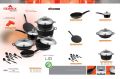 Sonex italiaGift pack (with steel lid)Cookware Set | 20 PIECES | Die Cast Cookware Set. 