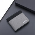 New Style Mini Thin Men Wallet Card Holder Men's Purse Coin Pouch Card Holder Short Canvas Card Holder Wallet for Men. 