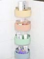 Adhesive Triangle Corner Shelves Plastic Bathroom Kitchen Storage Organize Shelf Rack. 