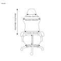 Gaming Chair Covers Stretch Washable Soft Elastic Computer Chair Slipcovers with Arm Rest Brown. 