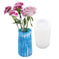 DIY Crystal Drip Concrete Home Decoration Rhombus Resin Vase Ornament Mold Flower Pot Mould Epoxy. 