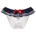 【AmbitionmA】 Japanese Navy Style Cartoon College Cosplay Milk Silk Underwear Bow Sexy Cute Lovely Women's Panties High Elasticity Breifs. 