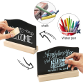 12Pack Kitchen Notes Chalk Boards Small Blackboard Message Tabletop Board with Stands 10X7.2cm. 