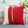 Easy to Tuck Pillows or Stuffing Into the Pillowcase Pillow Case Plush Two-color Splicing Throw Cover Soft Decorative Hidden Zipper Home Plush Pillowcase with Hidden Zipper Closure. 
