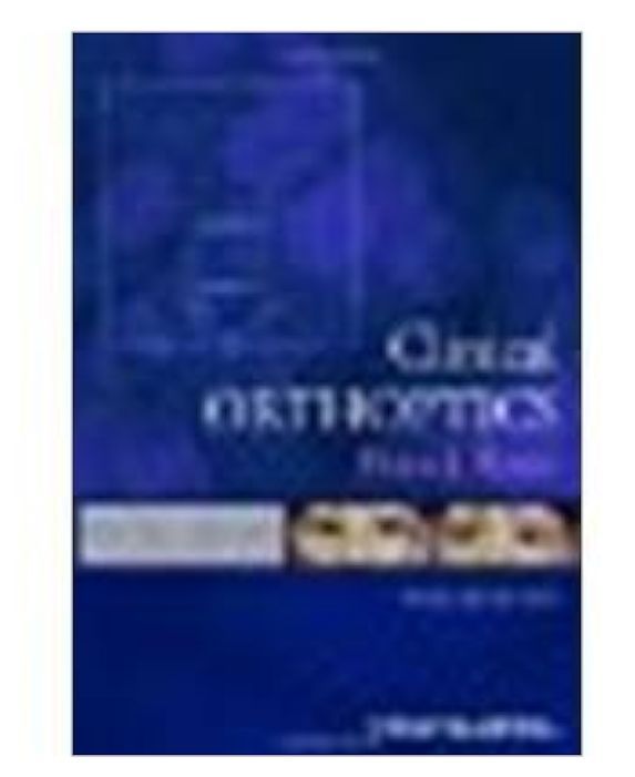 Clinical Orthoptics By Fiona J Rowe