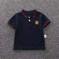 Yfashion 2pcs/set Kids Boys Summer Cute Bear Embroidery Shirt + Shorts. 