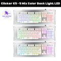 Gaming Keyboard - Clicker K5 LED Mechanical Keyboard - Clicker K5 Gaming Keyboard - 5 Mix Color Back Light LED -  Wired Plunger Gaming Keyboard - Gaming Metal Keyboard - Mechanical Gaming Keyboard. 