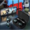 M10 TWS Airpods with Super Sound & High Quality Touch Sensors True Stereo Headphones with Built in Mic 10m Transmission Bluetooth Wireless Earbuds , Charging Case Sport Headset for all Bluetooth Smart devices. 