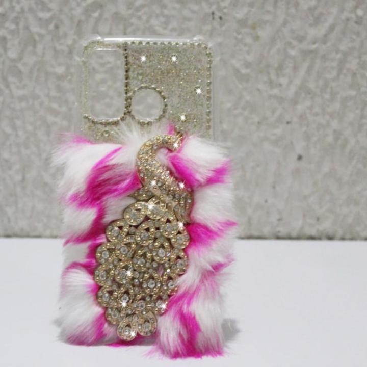 Infinix Hot 9 Play Back Cover Pouch - for Girls - 2Gud Fancy Stylish Mobile Case - Pink
