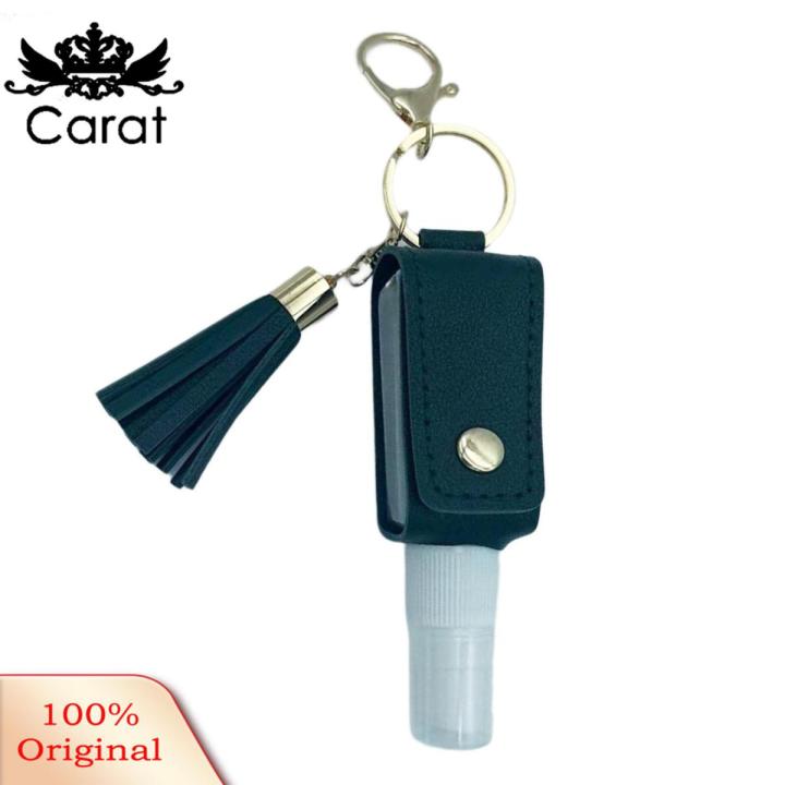 Carat Spray Keychain Reusable 30ML Hand Sanitizer Spray Bottle Key Buckle