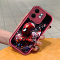 For Infinix Smart 9 Hot 50i Back Cover Spider-Man Pattern Mobile Cover Soft Square Ladder Silicone Phone Case. 