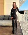 Elegant Long Western BodyCon Maxi Dress - Silk Party Wear BodyCon Maxi Dresses For Women. 