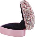 Heart Shaped Engagement Ring Box Velvet Stand Earrings Coin Jewelry Box Box with LED Light Up Proposal Birthday Gift. 