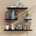 4pcs Wooden Shelf Wall Book Shelf Home Decor Floating Hanging Shelves Display Rack. 