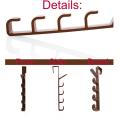 5 Level Over Door Metal Hook for Hanging Coat Hangers, Hats, Purses, Backpacks, Purses, Jackets and Other Items. (1 Piece). 