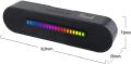 KISONLI WIRELESS BLUETOOTH LONGBAR SPEAKER LED-916,Music Speaker - bluetooth,TF card,, good quality - Black - RGB- 7 lights modes. 