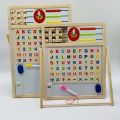 Double Sided Multipurpose Magnetic Writing, Drawing And Painting Wooden Board For Kids. 