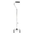 FixOrtho Aluminium 4 foot Walking Stick for Patients Height Adjustable (Silver). 
