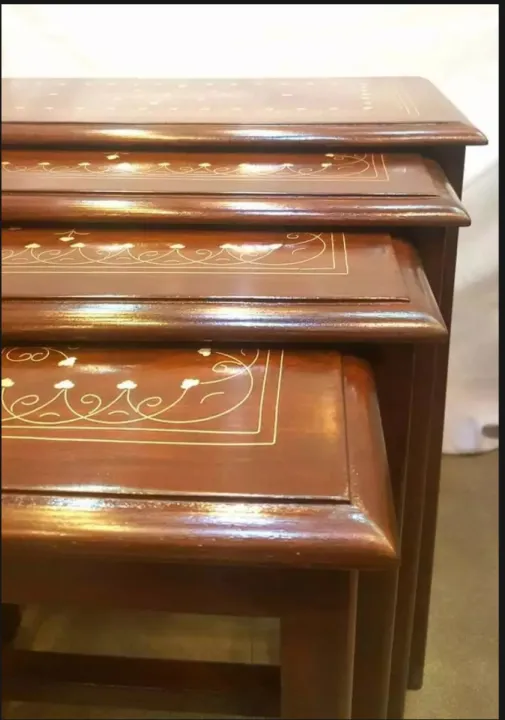 Wooden%20Nesting%20Tables%20Chinioti%20Solid%20Sheesham%20Wood%20Nesting%20Tables%20Set%20of%204%20(Coffee%20table%20Serving%20table%20,%20Furniture%20Wooden%20)%20-%20Strait%20D13-Light%20Brown%20-%20Image%205