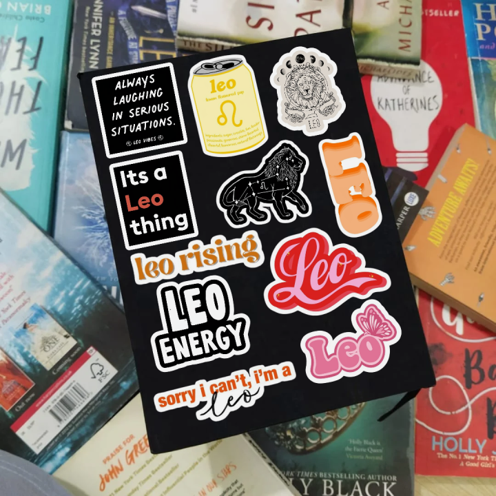 25pcs LEO sticker pack based on zodiac sign astrology main character stickers aesthetic cool for kids decor journal supplies