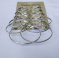 6 Pairs Gold Plated Rock Punk Club Circle Hoop Earrings Set. 
