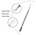 Cuticle Pusher Nail Art & Uv Gel Nail Polish Remover Tool for Fingernail Polish Manicure Pedicure Cuticle Trimmer Nail Art Tools, Stainless Steel Cuticle Pusher Double Head Spoon Remover Tools For Nail Care. 