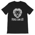 Fierce Lion Leo Short-Sleeve Unisex T-Shirt  lion head leo zodiac sign  july august birthday gift. 