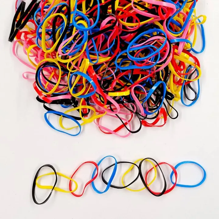 200%20Rubber%20Bands%20Soft%20Elastic%20Pack%20%20for%20Kids%20Hair%20Bands%20%20in%20Multicolors%20-%20Image%202