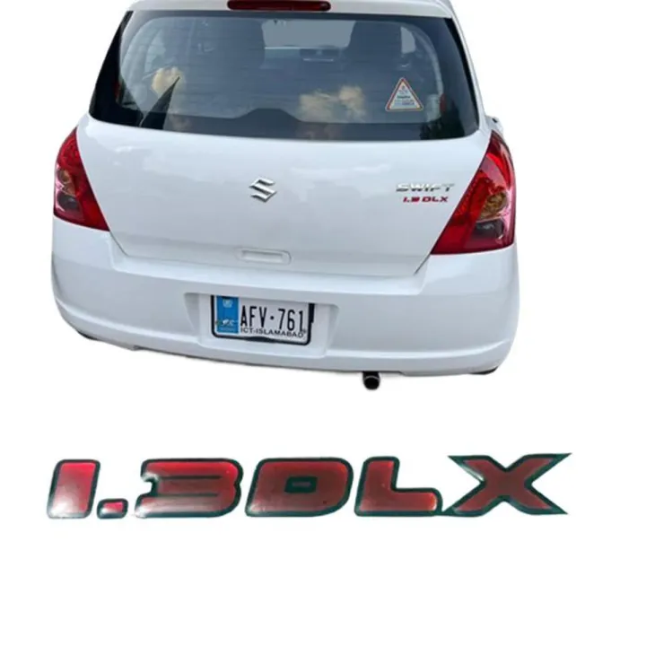 Pack%20of%201%20Suzuki%20Swift%201.3DLX%20Emblem%20Red%20jelly%20Sitcker%20-%20Image%202