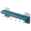 Wall-Mounted Storage Knife Rack - Punch Free Kitchen Accessories, Utensils Organizer with Multiple Knife Slots and Hooks - Space-Saving and Versatile Tool Storage Rack. 