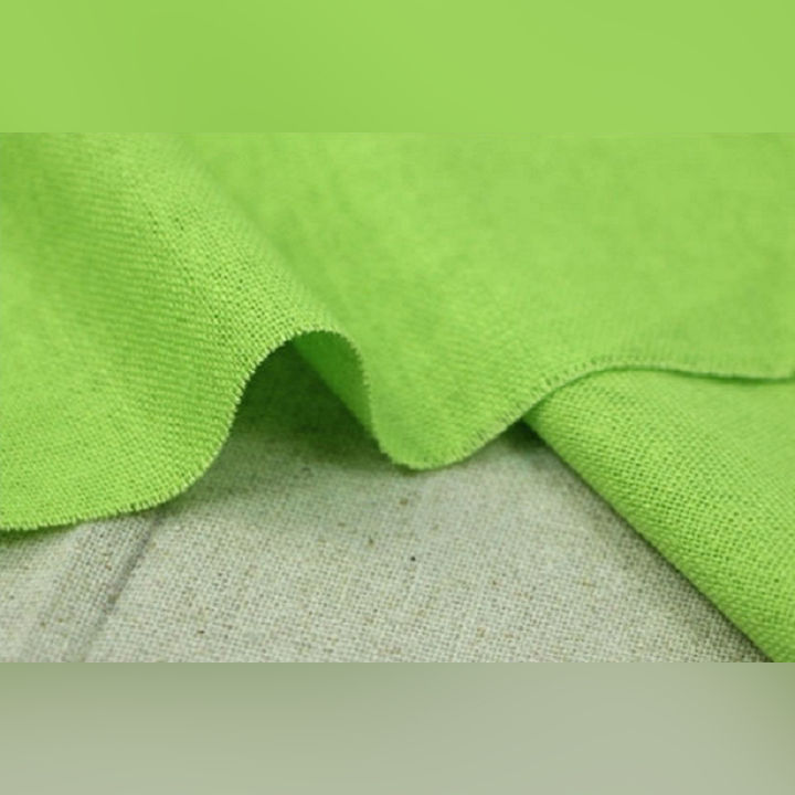 Hot Sale Soft Linen Fabric at Wholesale Price, 100% Linen Fabric for Clothing, Home Decor, Pillow, Sofa, Table, 56" Width, Craft by The Yard - Light Green Color