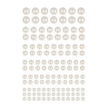 Hair Pearls Stick On Self Adhesive Resin Stickers for Hair and Face. 