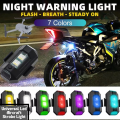 Motorcycle Lights Drone Strobe Light | USB LED Anti-Collision Bike Aircraft Night Flying Mini Flashing Warning Signal Light. 