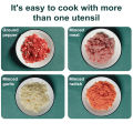 Compact Food Chopper 500/900ml Manual Food Processor Vegetable Chopper Hand Pull String Onion Cutter for Kitchen Tool Easy Clean Efficient Manual Garlic Blender. 