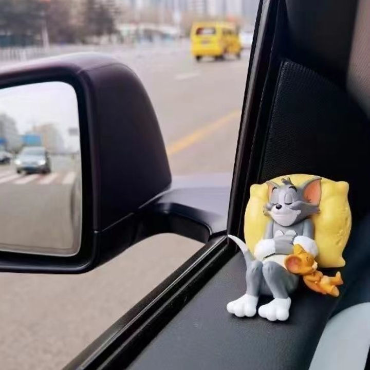 FG Cute Car Interior Decoration Car Mini Mouse Cat Decoration Car Supplies Center Console Ornament Accessories