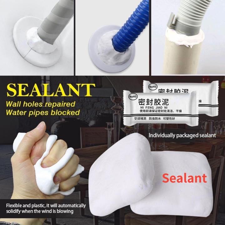 Waterproof silicone sealant, wall hole, plastic sealant, clay air conditioning hole repair, sealing rubber putty