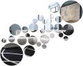 3D circle mirror wall decal living room decoration silver. 