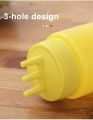 (Pack Of 2) 3 Nozzles Squeeze Bottles Plastic Squeeze Bottles For Condiment Sauce Dressings Ketchup Oils (400ml). 