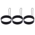 Migeet Egg Ring Round Egg Cooker Rings For Cooking Stainless Steel Non Stick Metal Circle Shaper Mold Household Kitchen Cooking Tool for Fried Egg McMuffin Sandwiches Egg Maker Molds. 