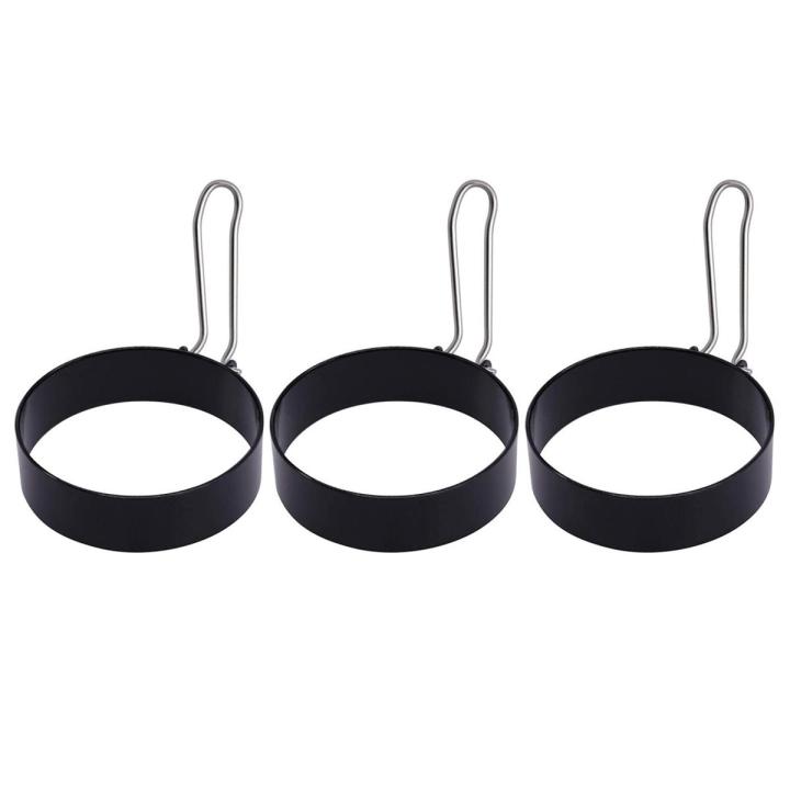 Migeet Egg Ring Round Egg Cooker Rings For Cooking Stainless Steel Non Stick Metal Circle Shaper Mold Household Kitchen Cooking Tool for Fried Egg McMuffin Sandwiches Egg Maker Molds