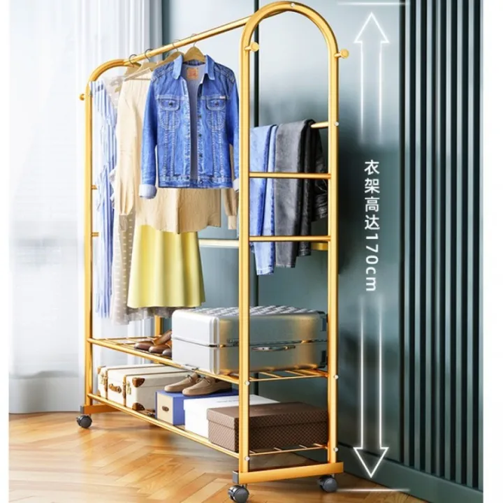 Luxury%20Floor%20Clothes%20Drying%20Rack%20Household%20Coat%20Rack%20Bedroom%20Simple%20Clothing%20Stand%20Hanger%20Fashion%20Porch%20Wardrobe%20Coat%20Shoe%20Shelf%20-%20Image%205