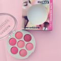 ELMAY 7 in 1 Professional Crystal Shiny Highlighter Palette ket. 