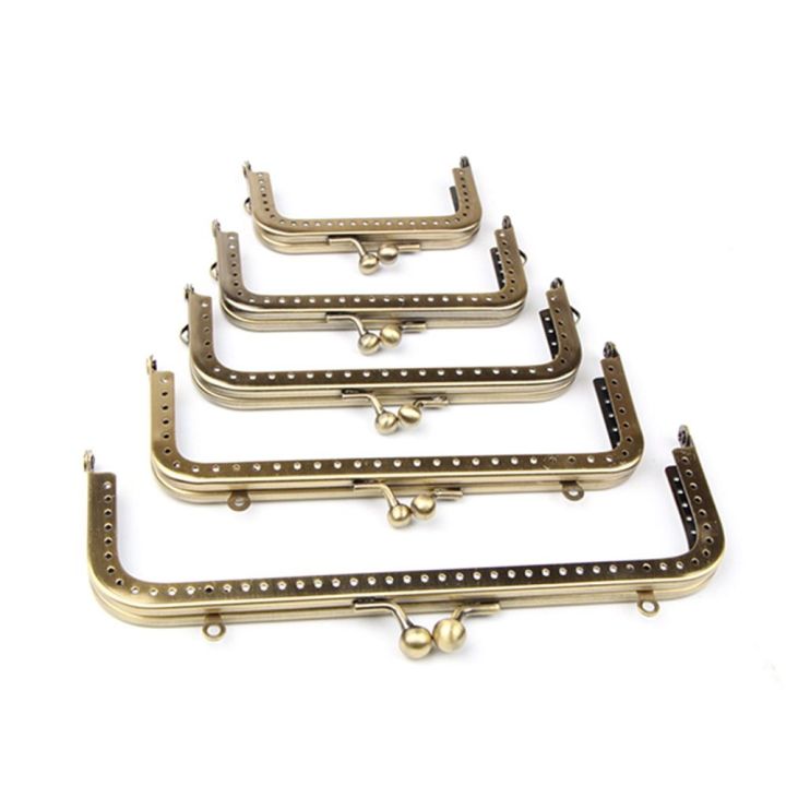 Square DIY For Clutch Bag Handbag Accessories Bags Handle Metal Kiss